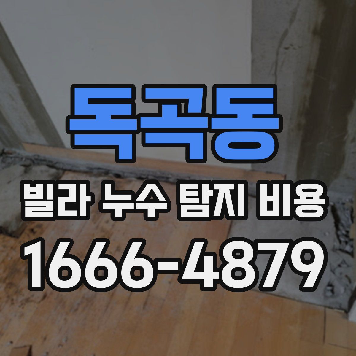 독곡동 빌라 누수 탐지 비용
