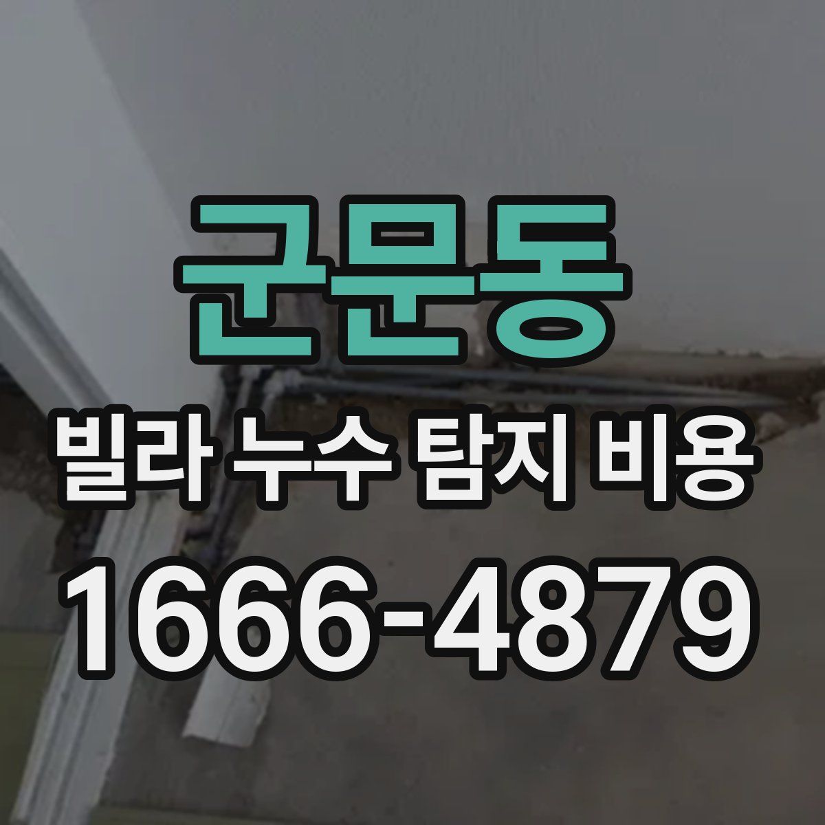 군문동 빌라 누수 탐지 비용