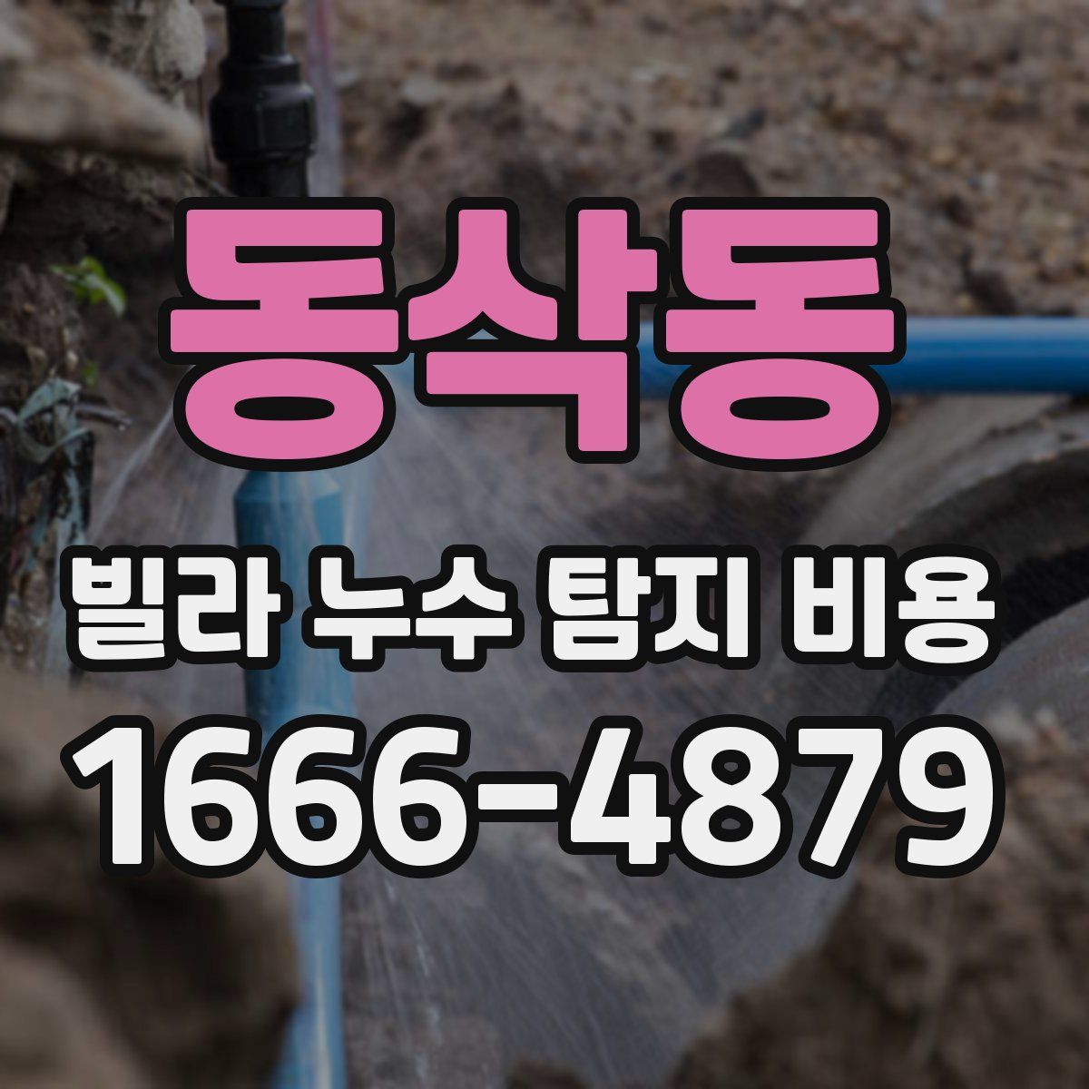 동삭동 빌라 누수 탐지 비용
