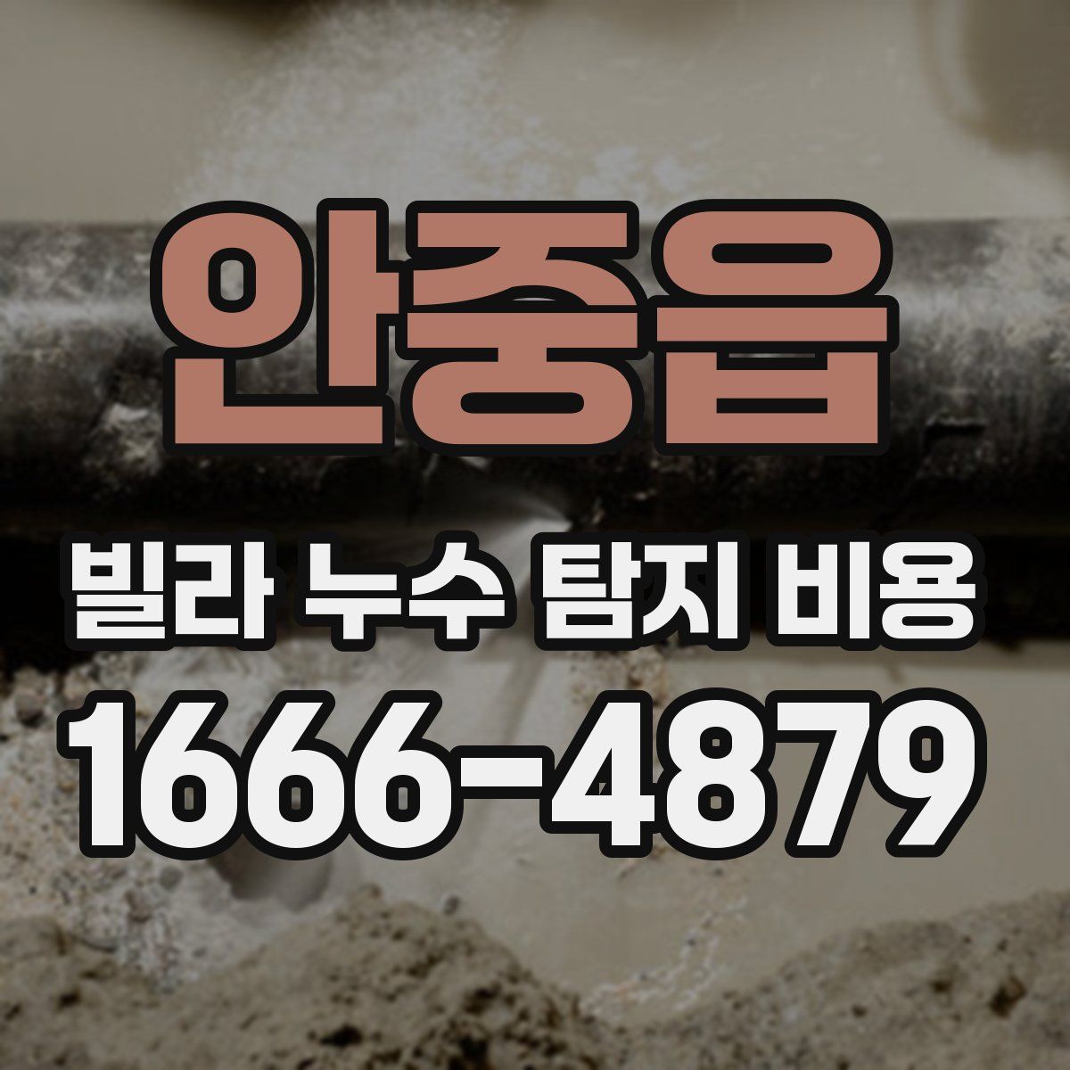 안중읍 빌라 누수 탐지 비용