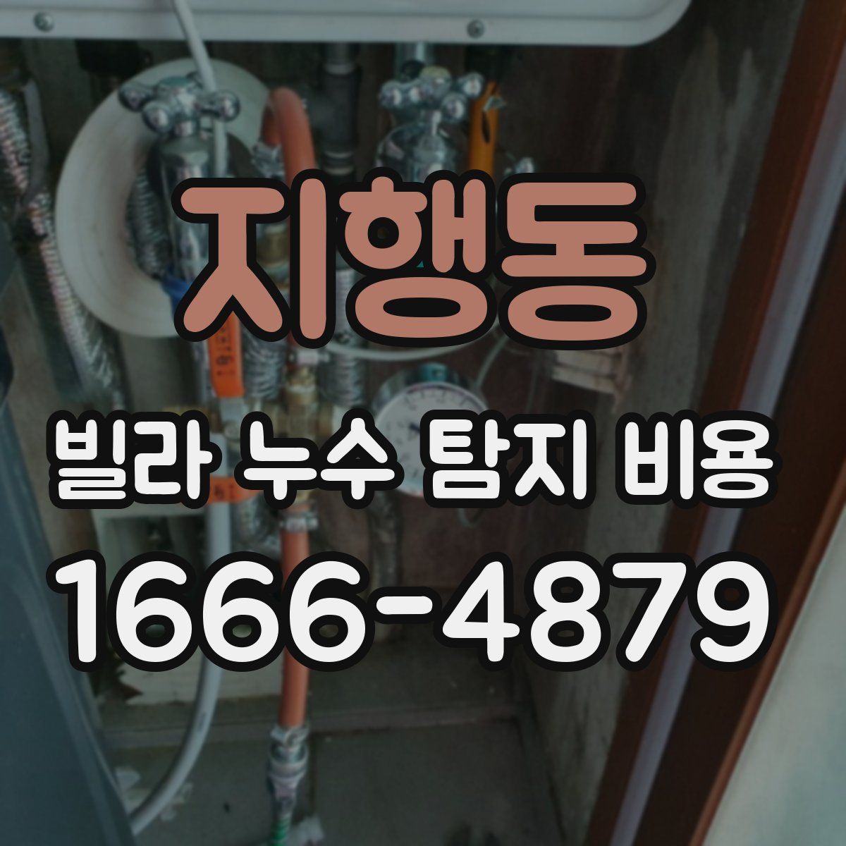 지행동 빌라 누수 탐지 비용