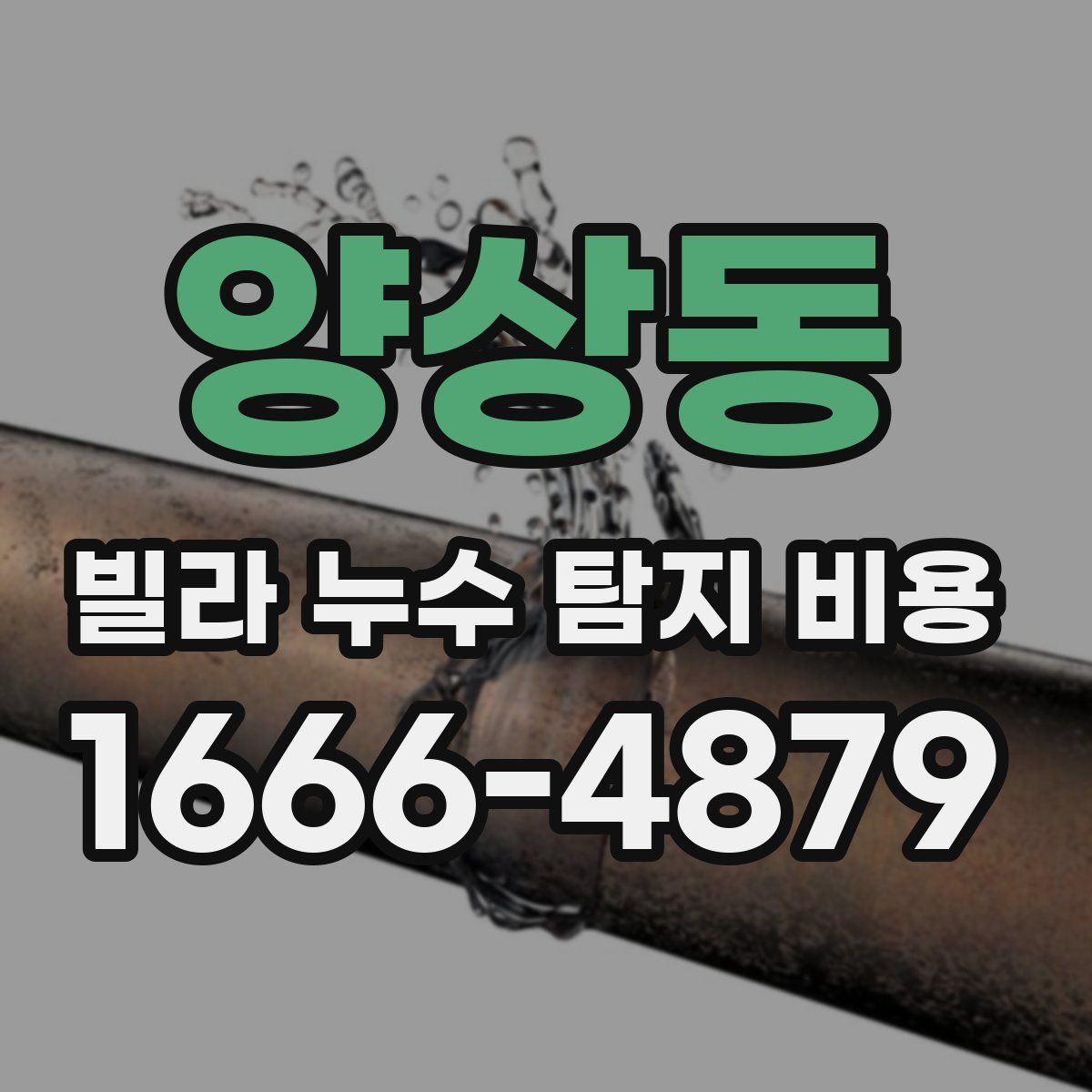 양상동 빌라 누수 탐지 비용
