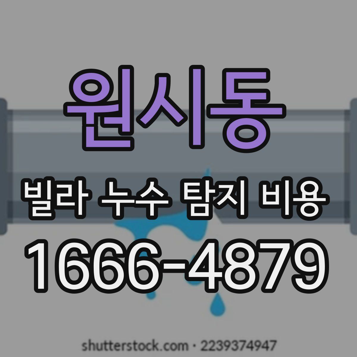 원시동 빌라 누수 탐지 비용