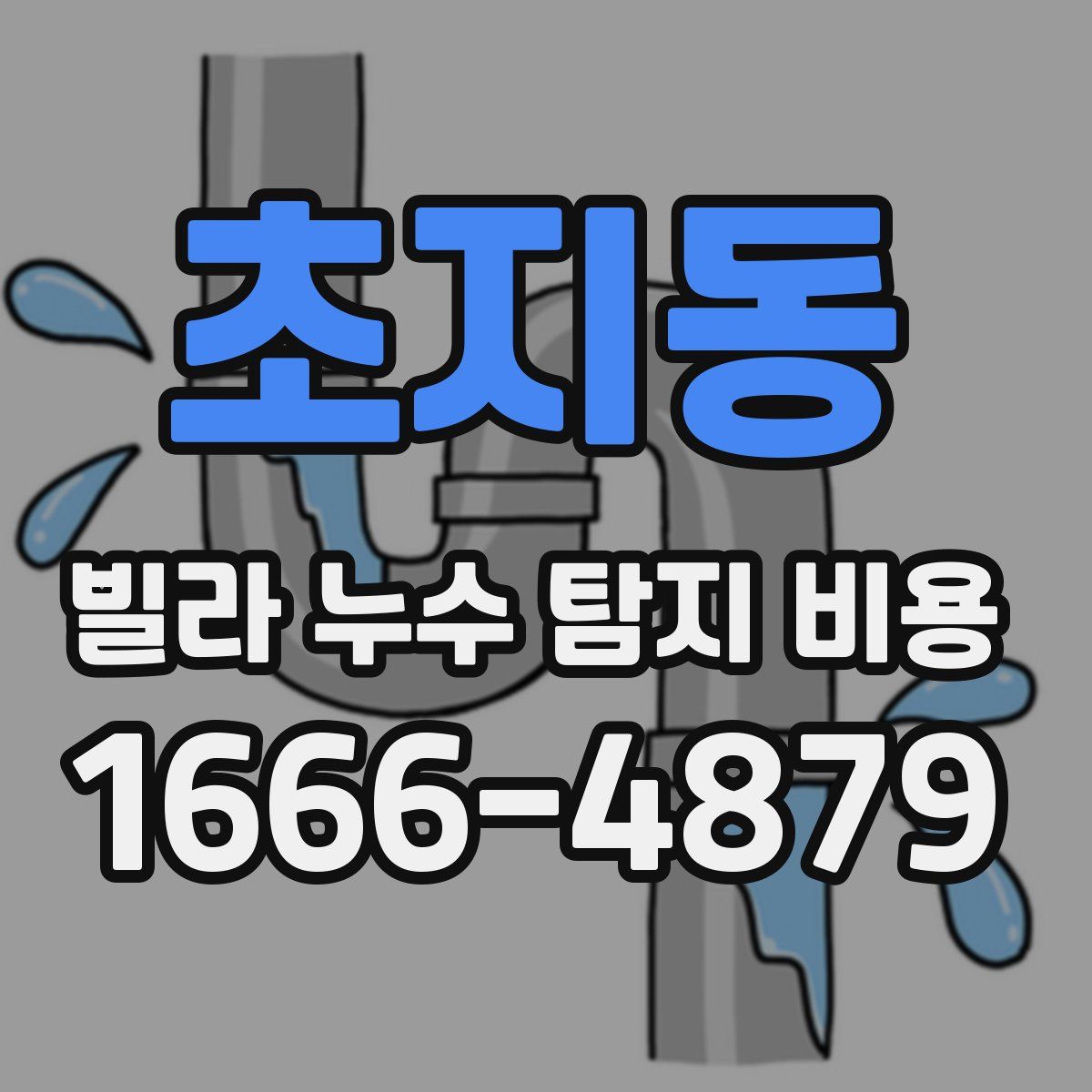 초지동 빌라 누수 탐지 비용