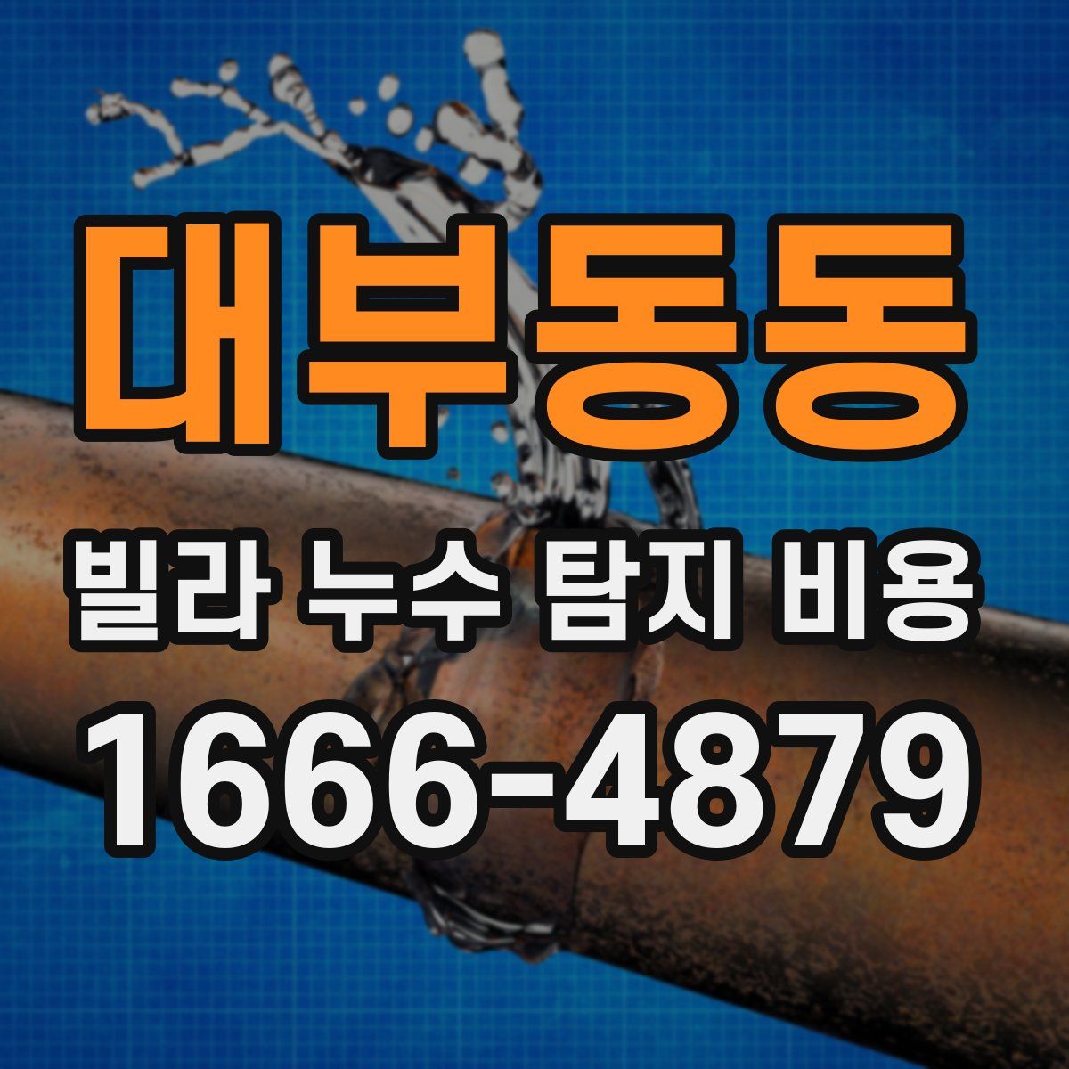 대부동동 빌라 누수 탐지 비용
