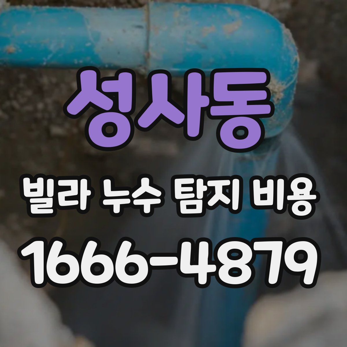 성사동 빌라 누수 탐지 비용