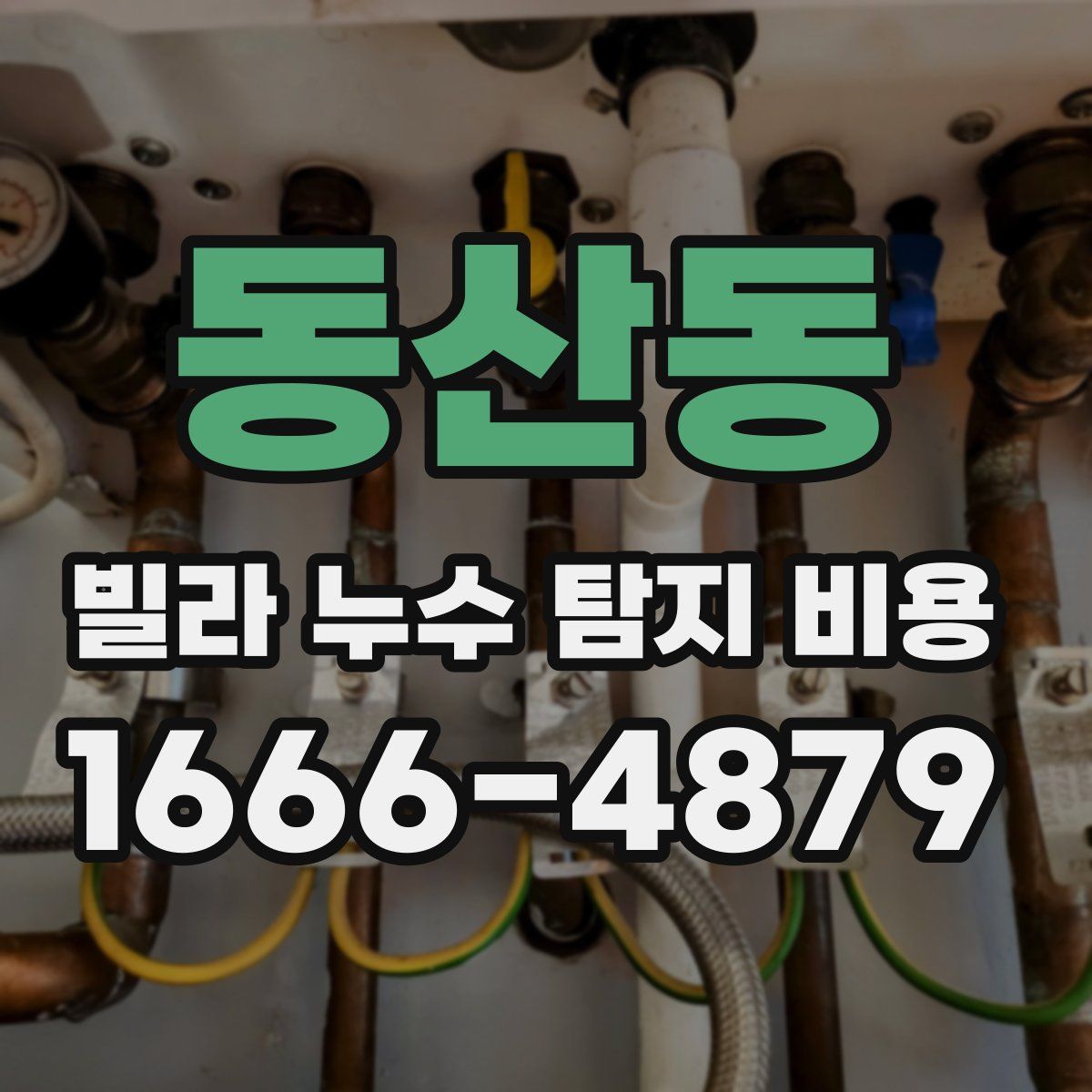동산동 빌라 누수 탐지 비용