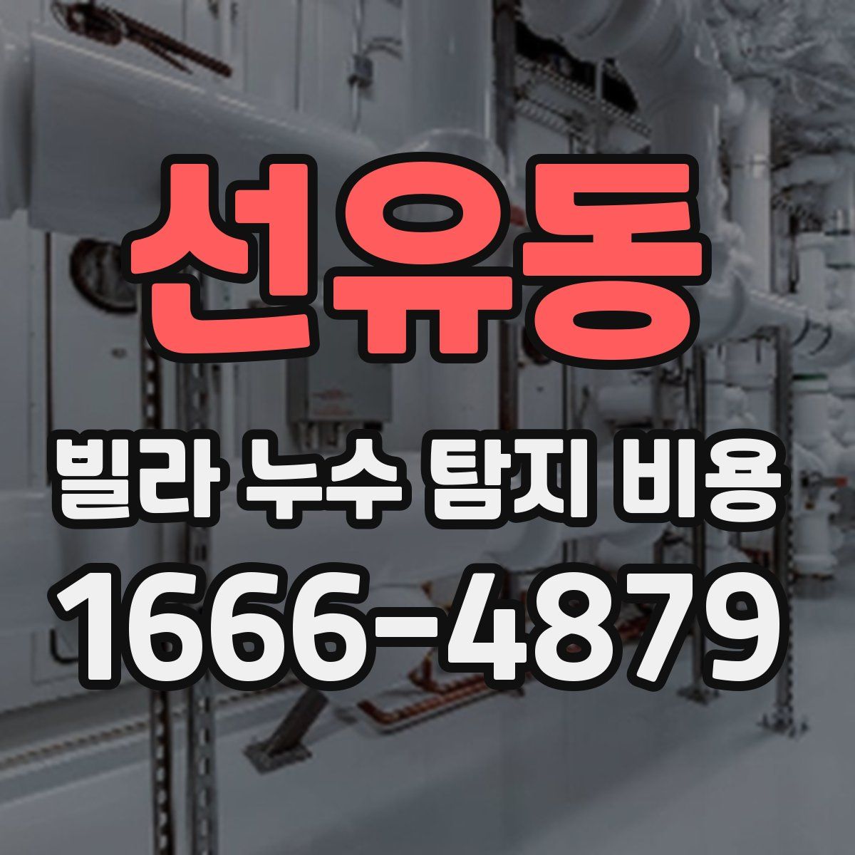 선유동 빌라 누수 탐지 비용