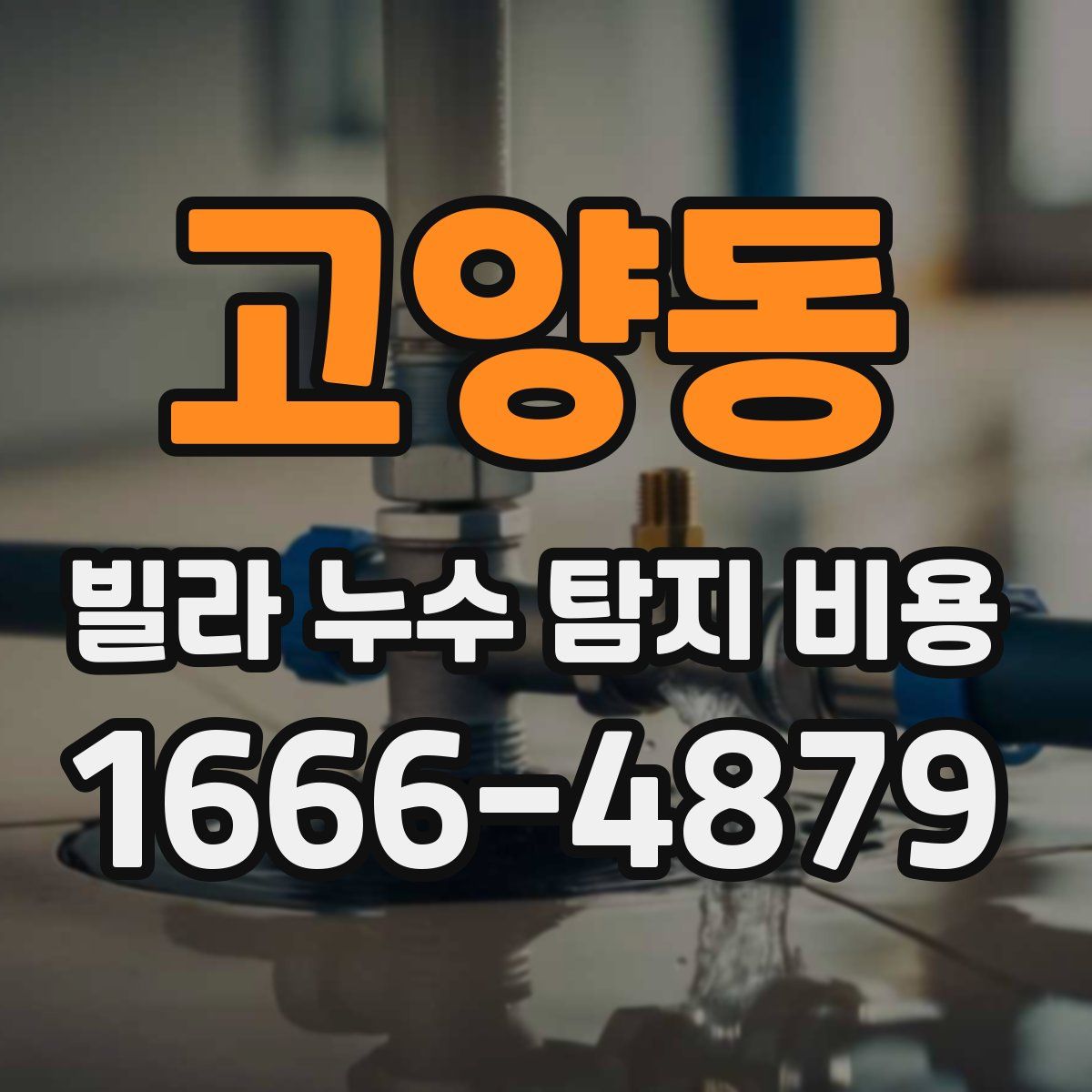 고양동 빌라 누수 탐지 비용