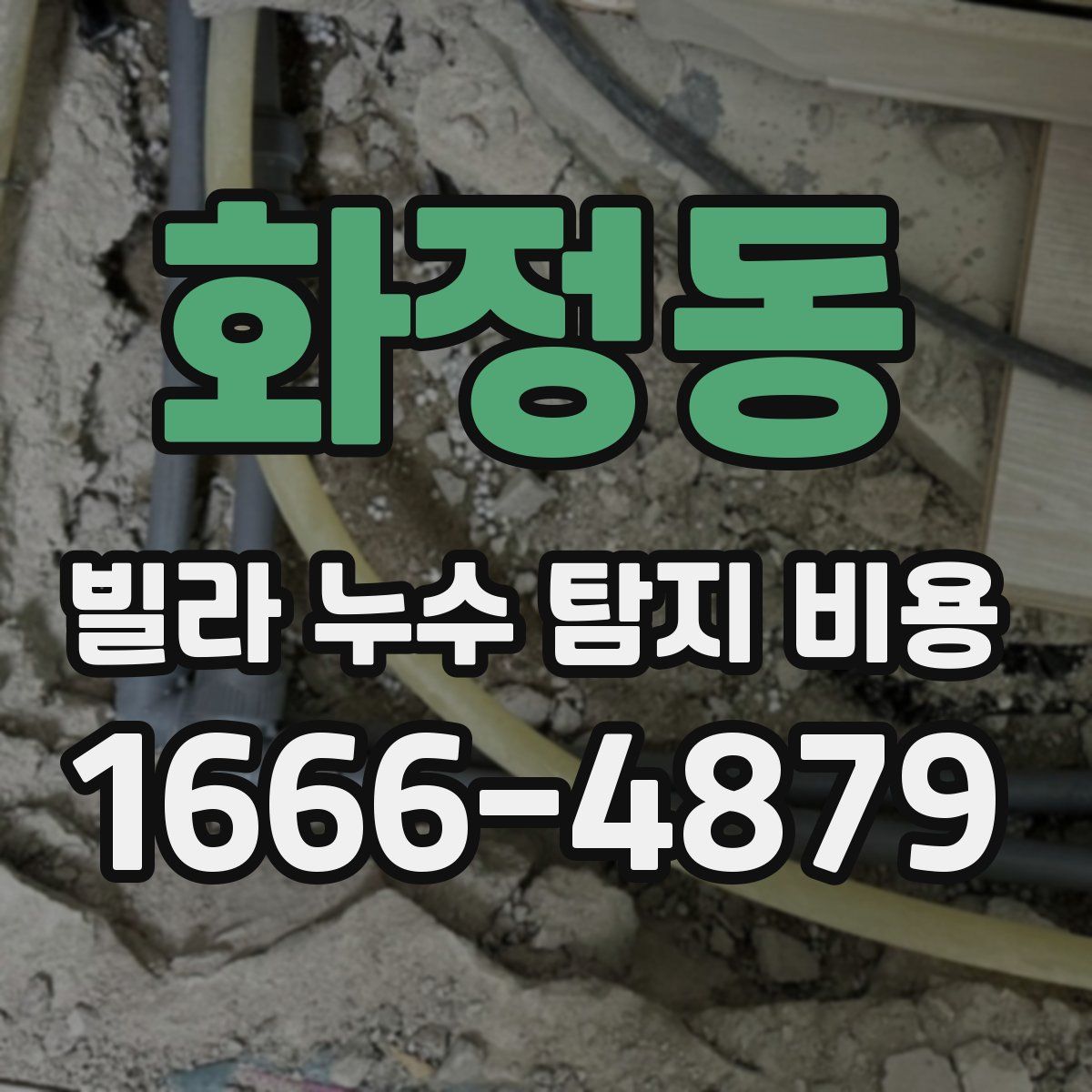 화정동 빌라 누수 탐지 비용