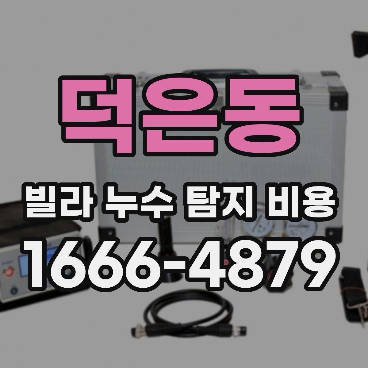 덕은동 빌라 누수 탐지 비용