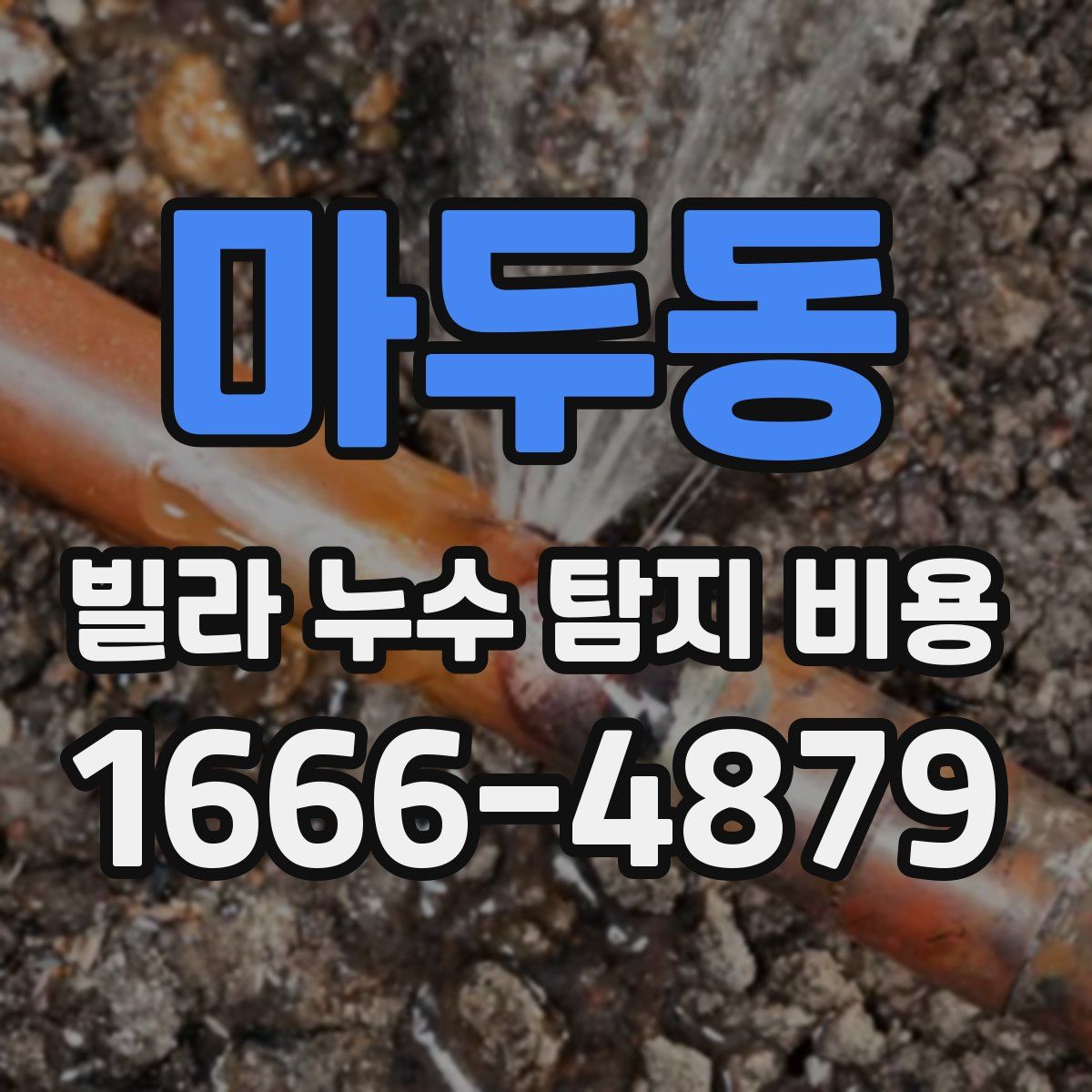 마두동 빌라 누수 탐지 비용