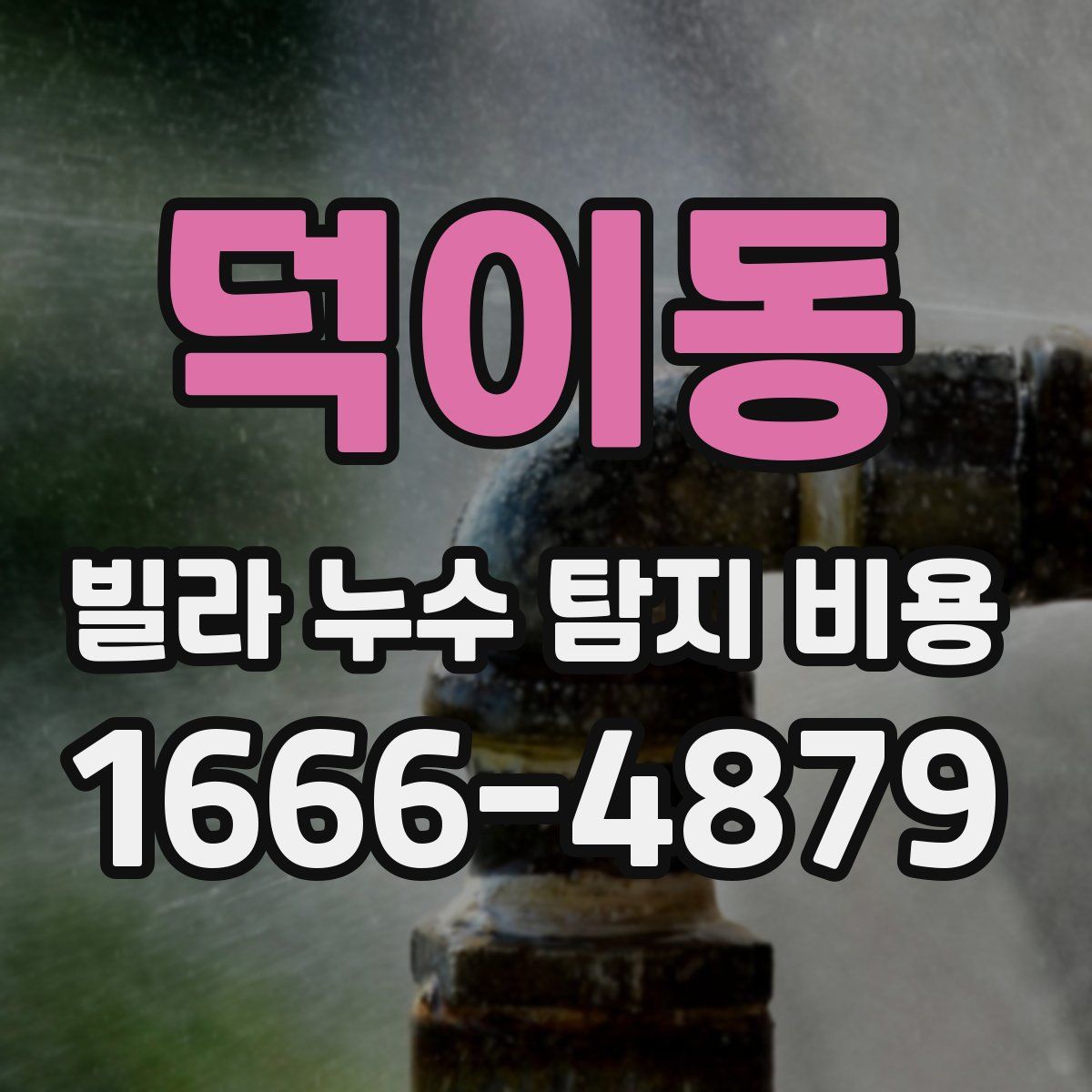 덕이동 빌라 누수 탐지 비용