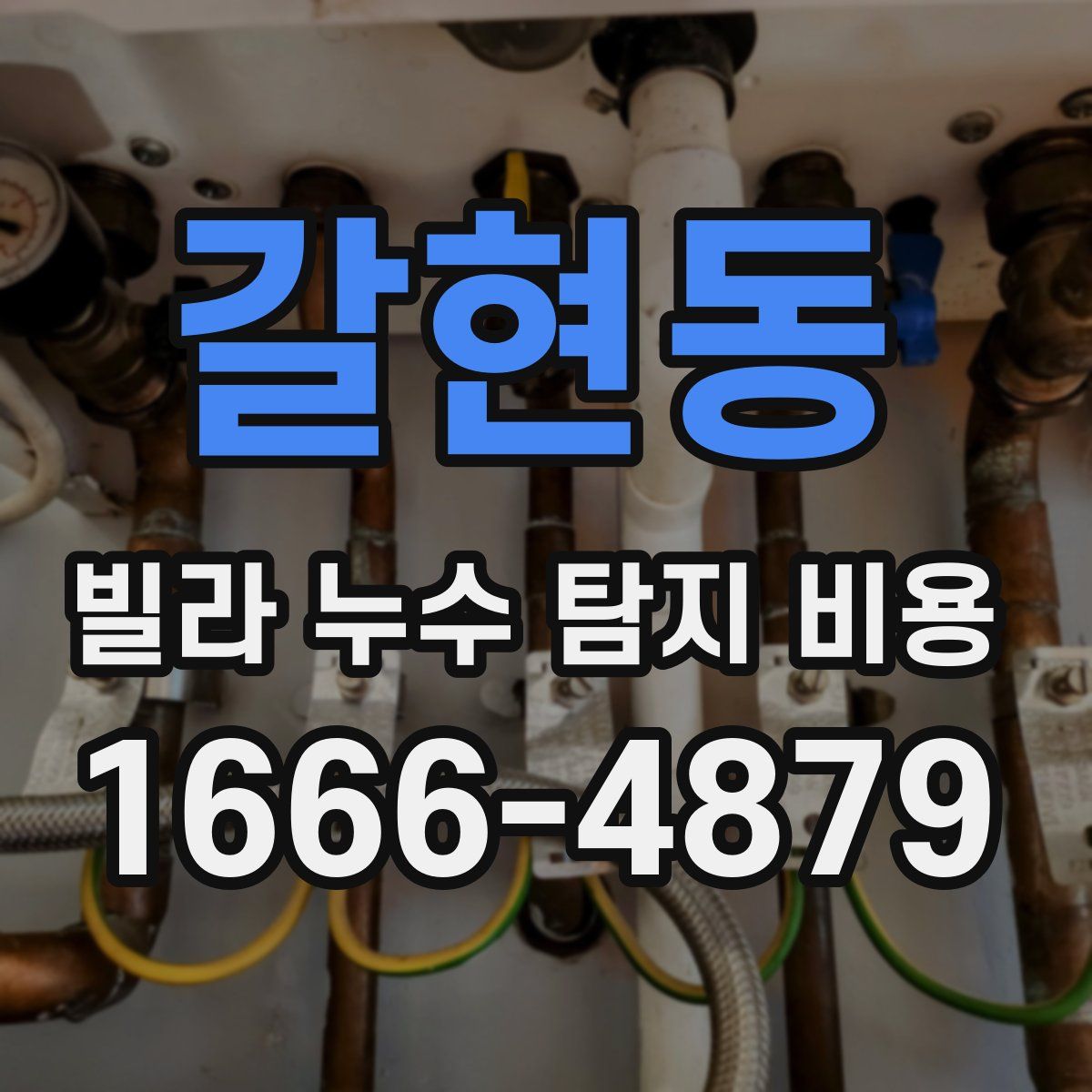 갈현동 빌라 누수 탐지 비용