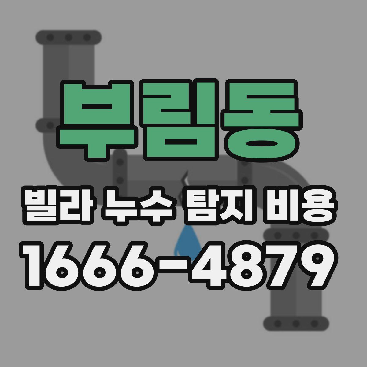 부림동 빌라 누수 탐지 비용