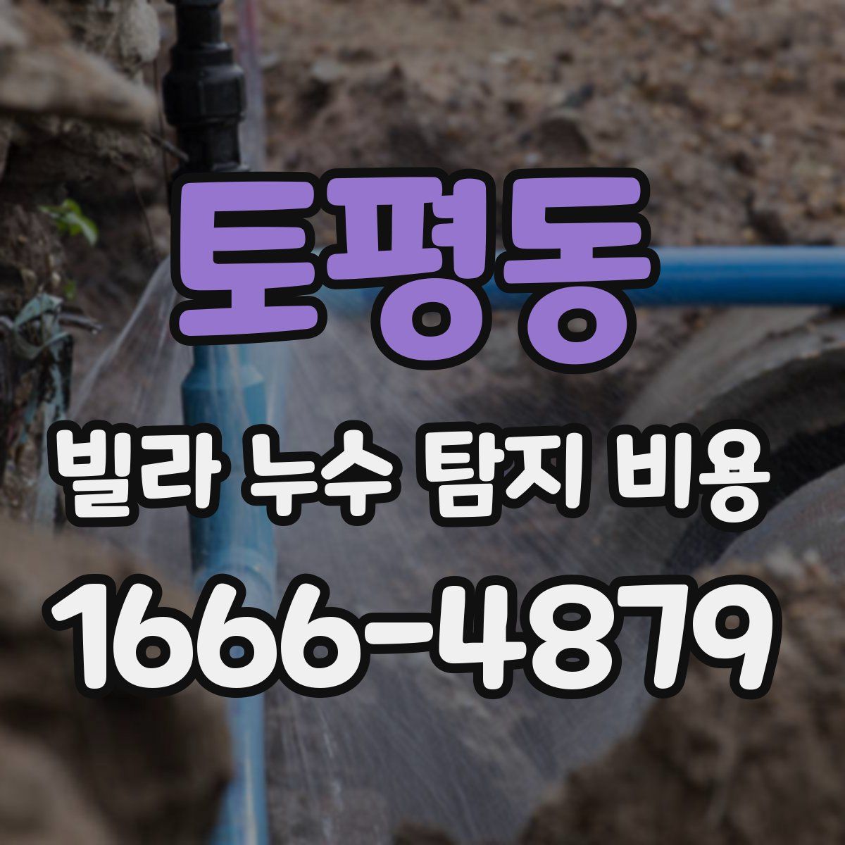 토평동 빌라 누수 탐지 비용