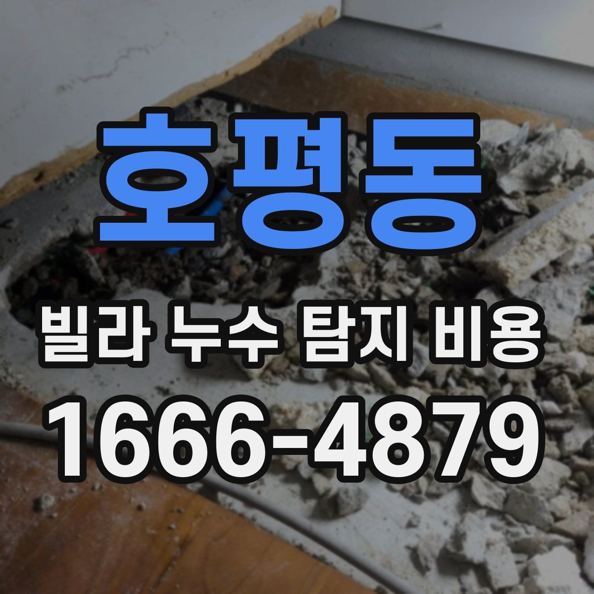 호평동 빌라 누수 탐지 비용