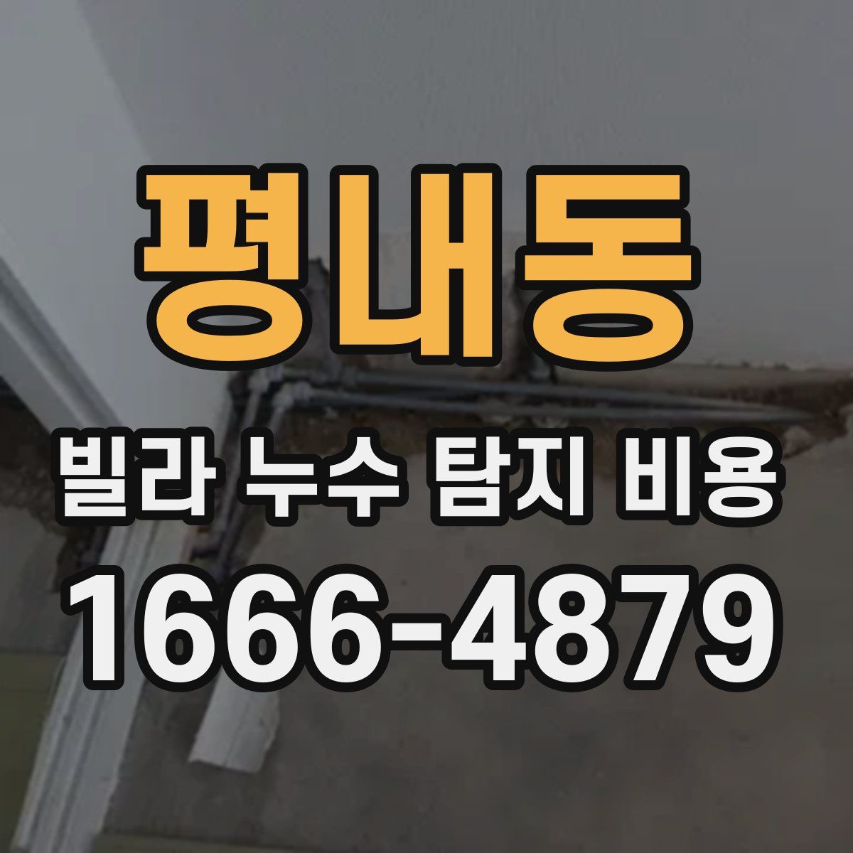평내동 빌라 누수 탐지 비용