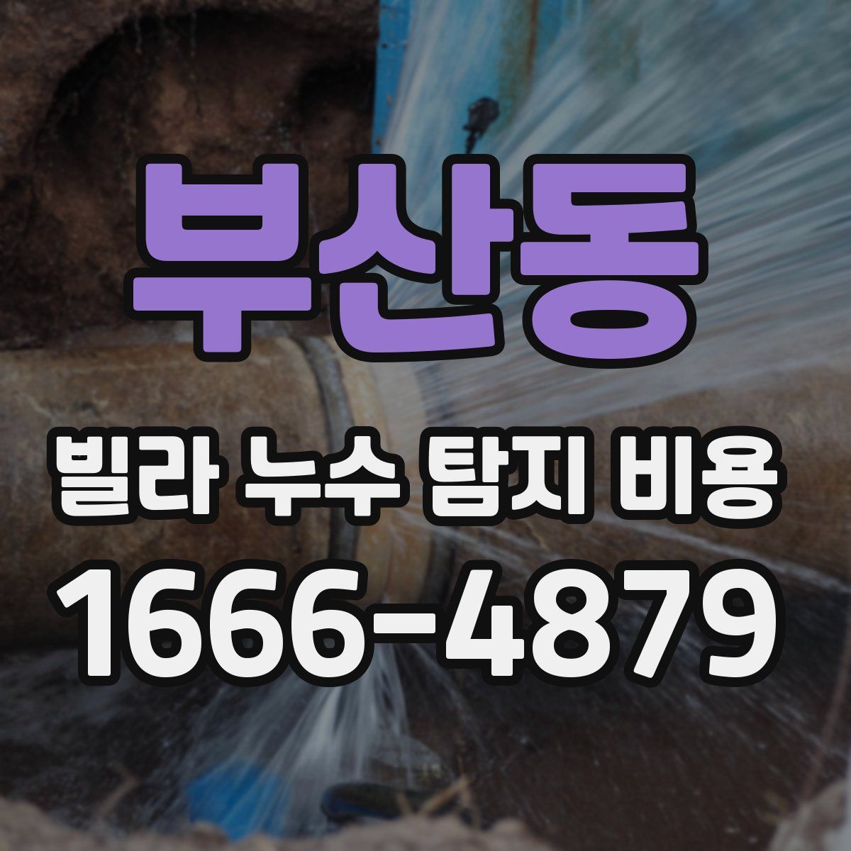 부산동 빌라 누수 탐지 비용