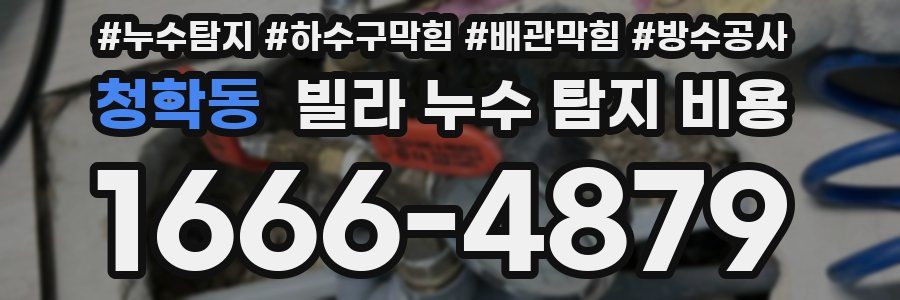 청학동 빌라 누수 탐지 비용