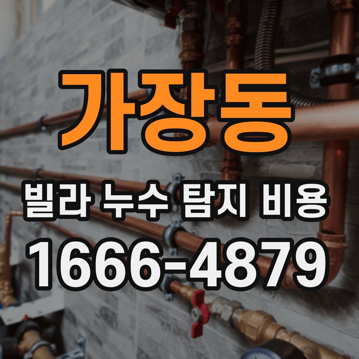 가장동 빌라 누수 탐지 비용