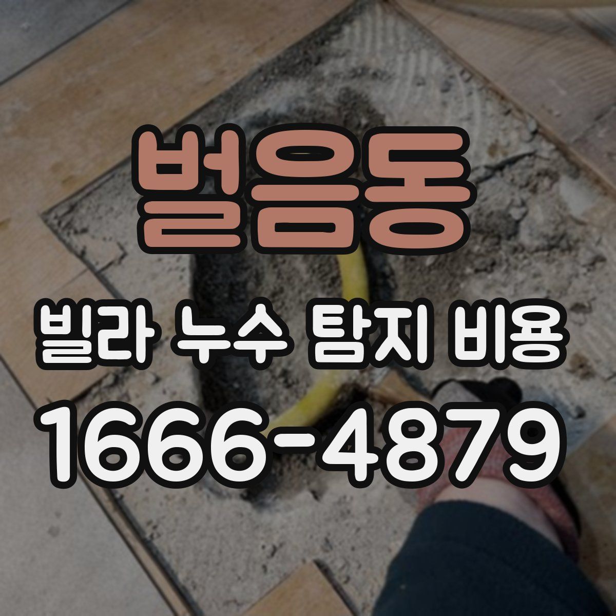 벌음동 빌라 누수 탐지 비용