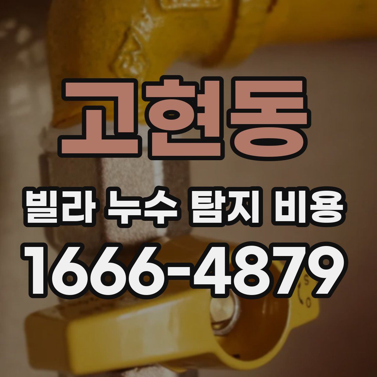 고현동 빌라 누수 탐지 비용