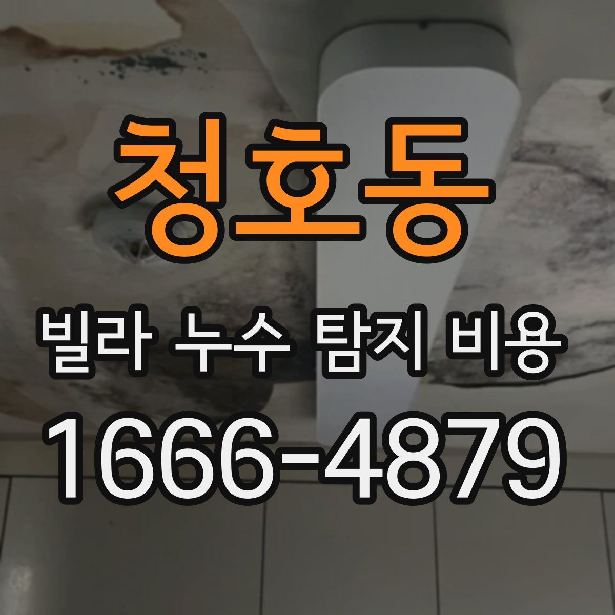 청호동 빌라 누수 탐지 비용