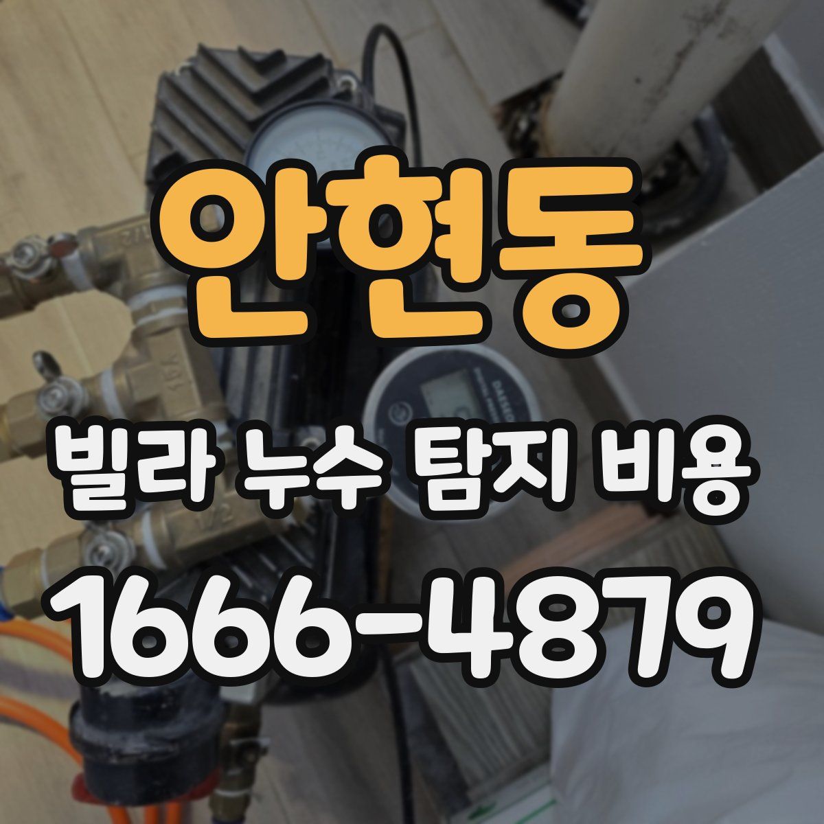 안현동 빌라 누수 탐지 비용