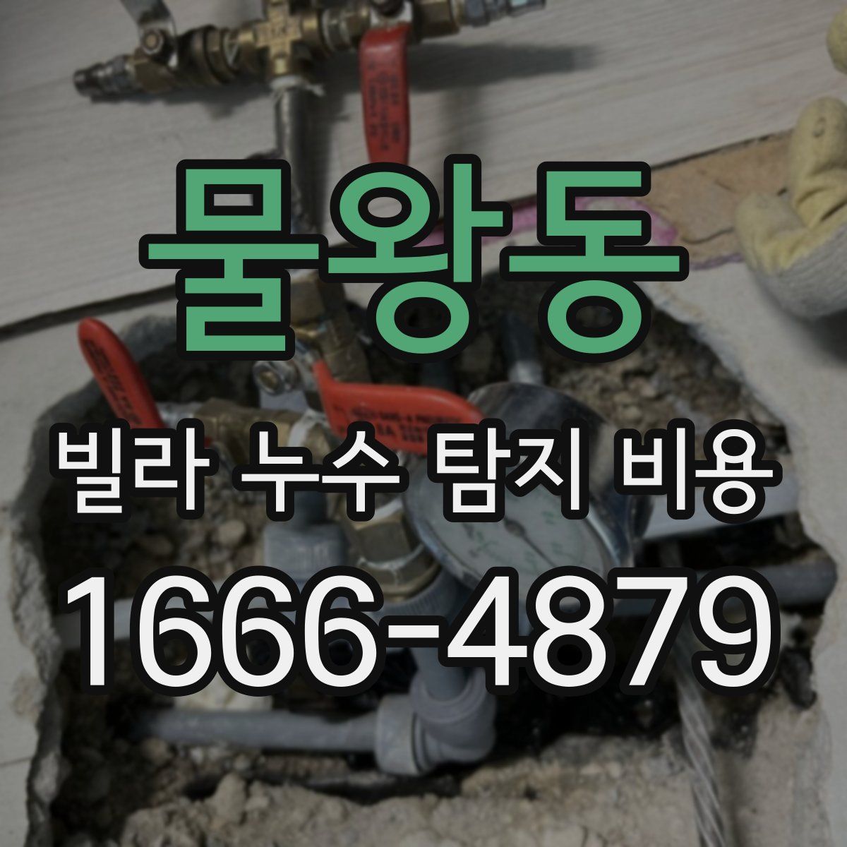 물왕동 빌라 누수 탐지 비용
