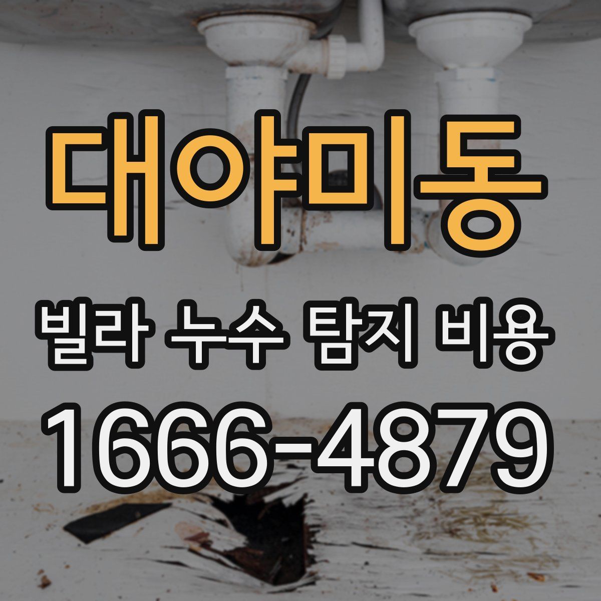대야미동 빌라 누수 탐지 비용