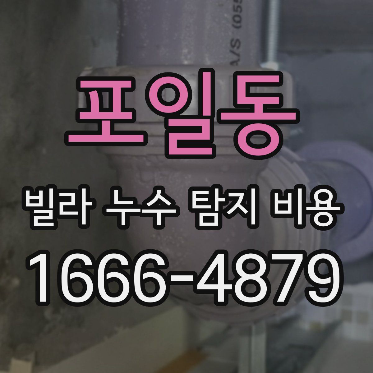 포일동 빌라 누수 탐지 비용