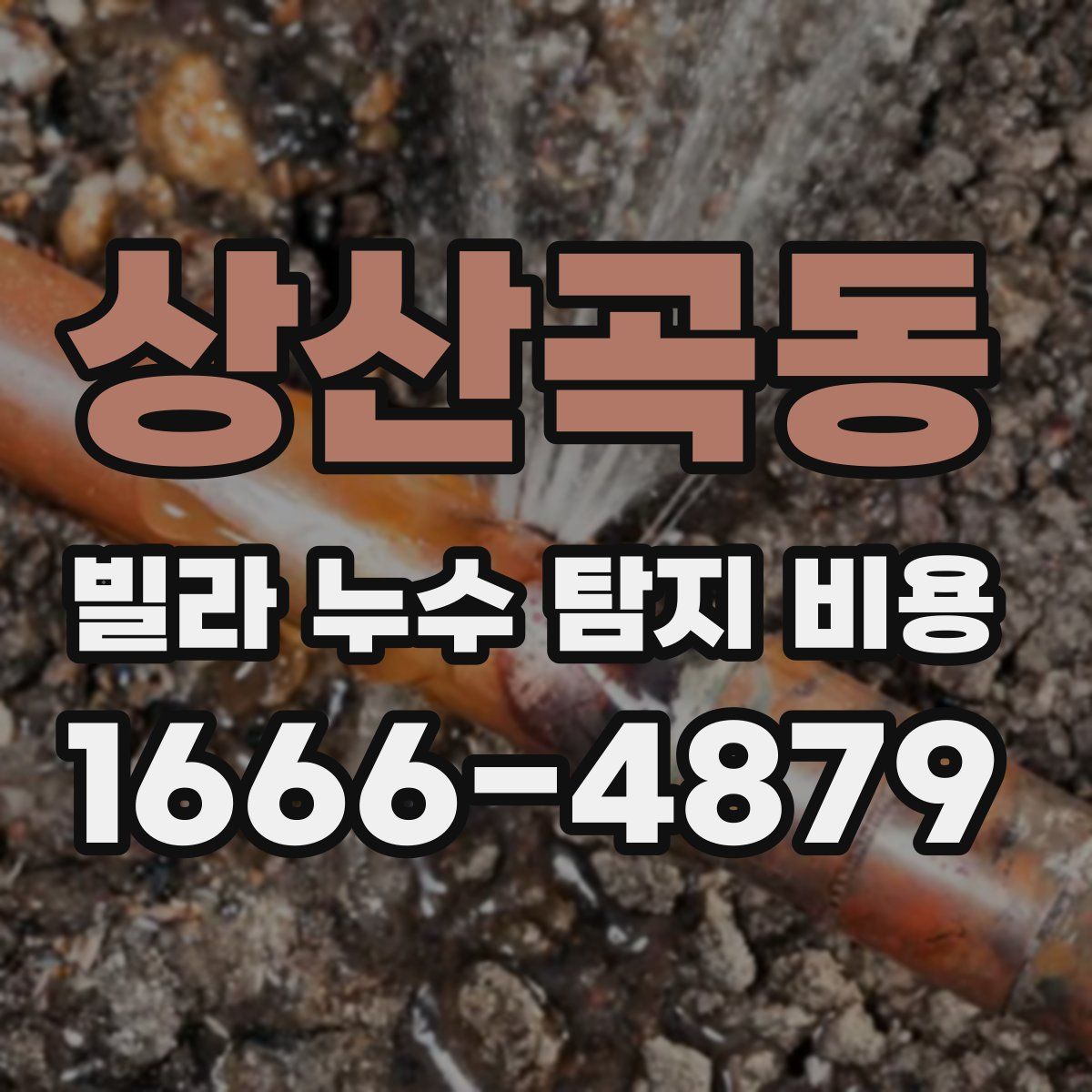 상산곡동 빌라 누수 탐지 비용