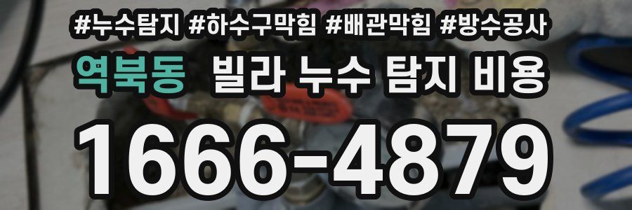 역북동 빌라 누수 탐지 비용