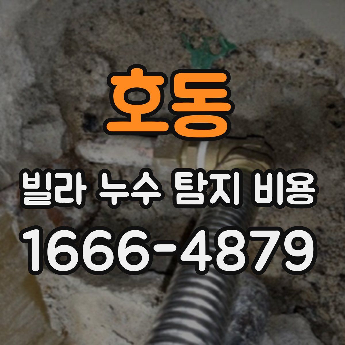 호동 빌라 누수 탐지 비용