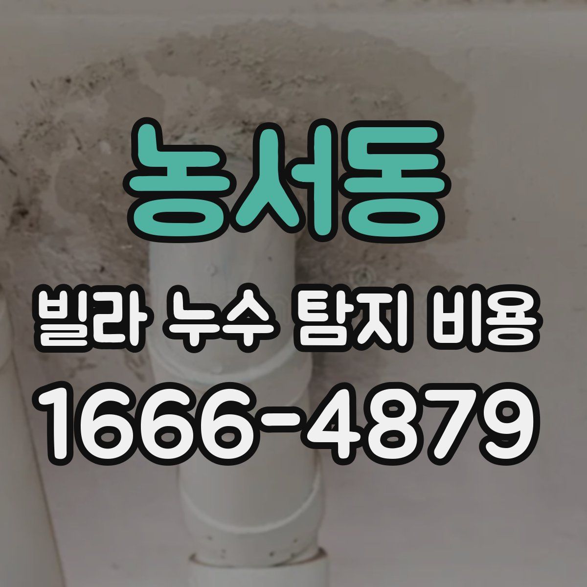 농서동 빌라 누수 탐지 비용
