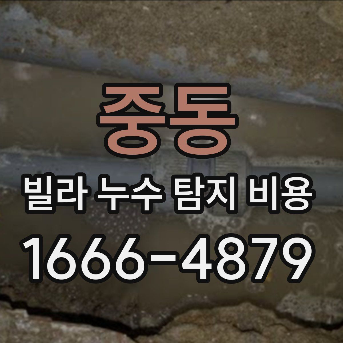 중동 빌라 누수 탐지 비용