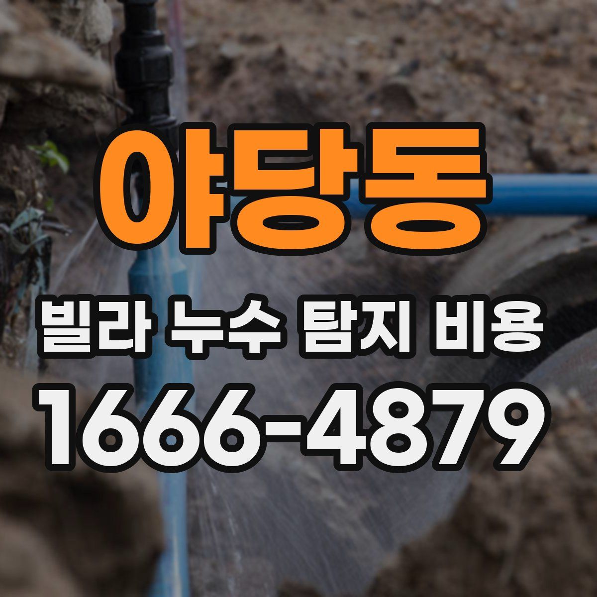 야당동 빌라 누수 탐지 비용