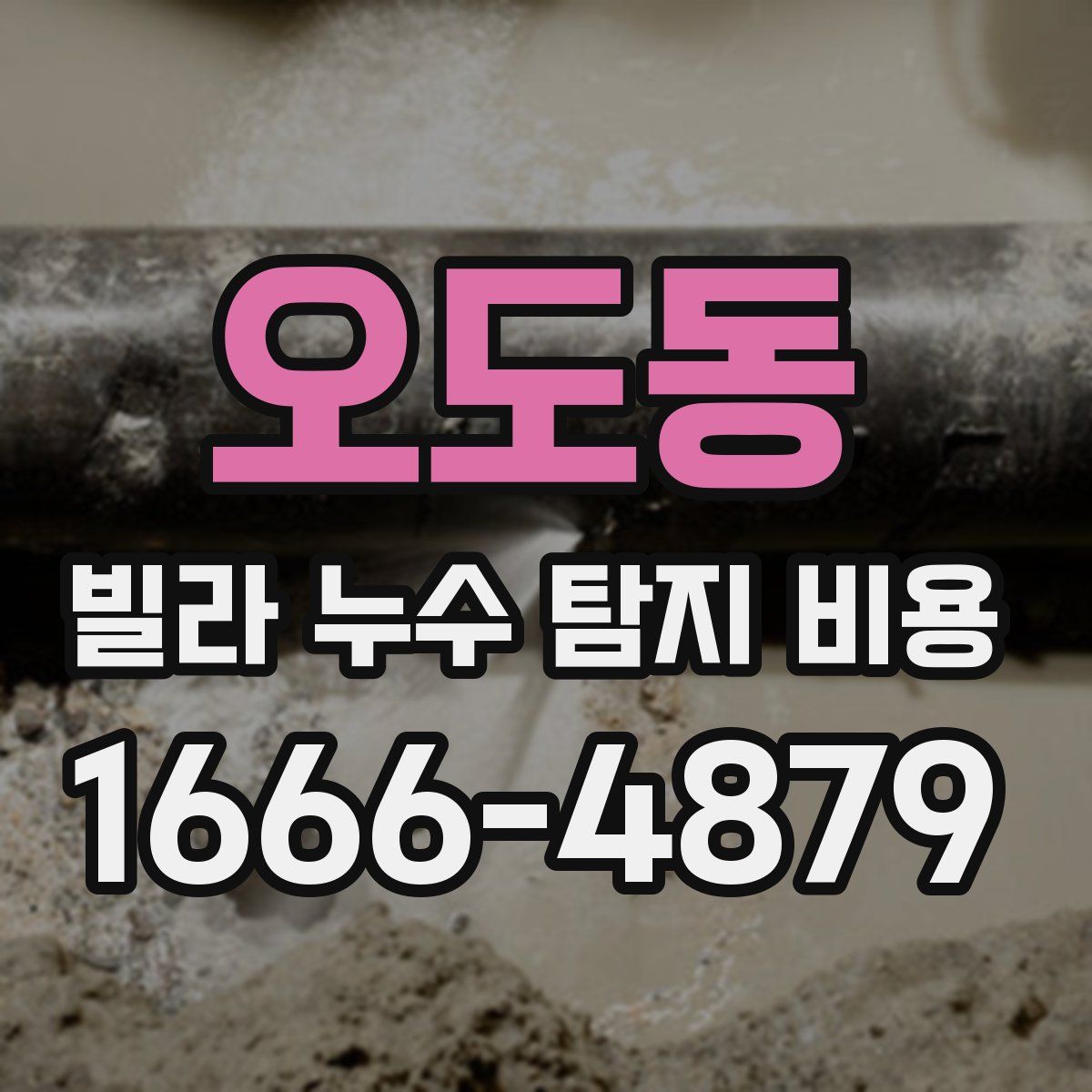 오도동 빌라 누수 탐지 비용