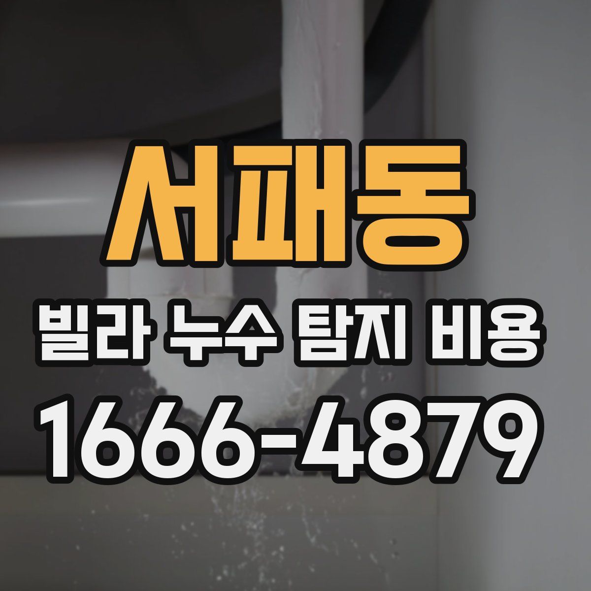 서패동 빌라 누수 탐지 비용
