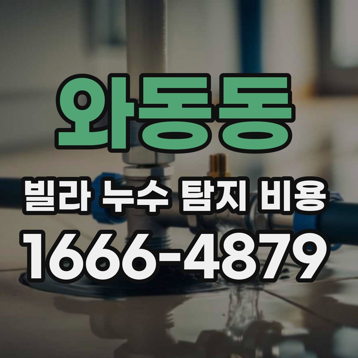 와동동 빌라 누수 탐지 비용