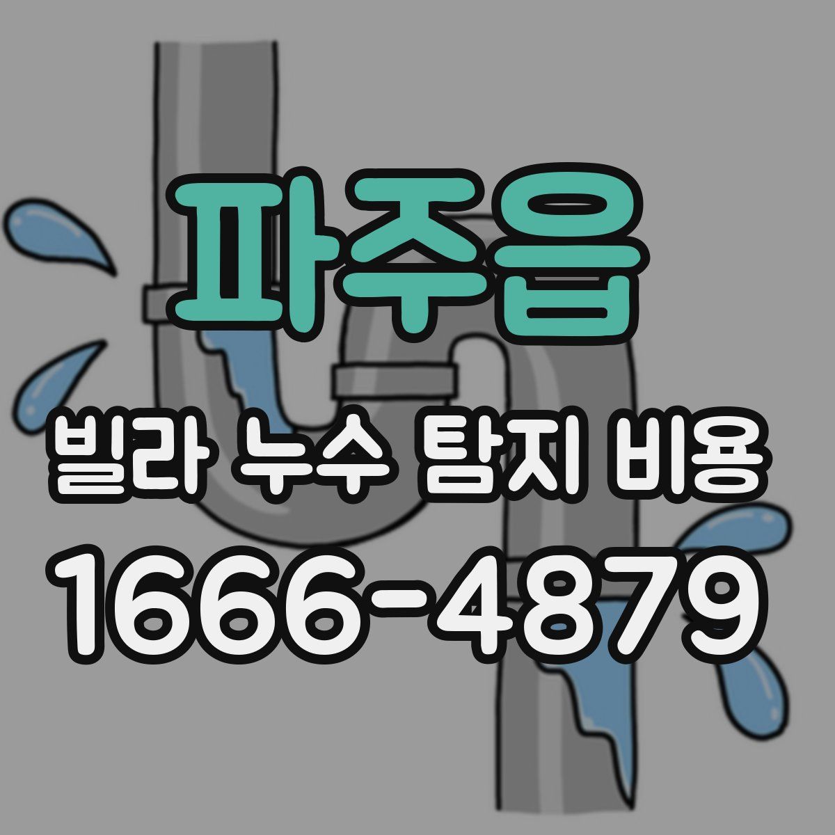 파주읍 빌라 누수 탐지 비용