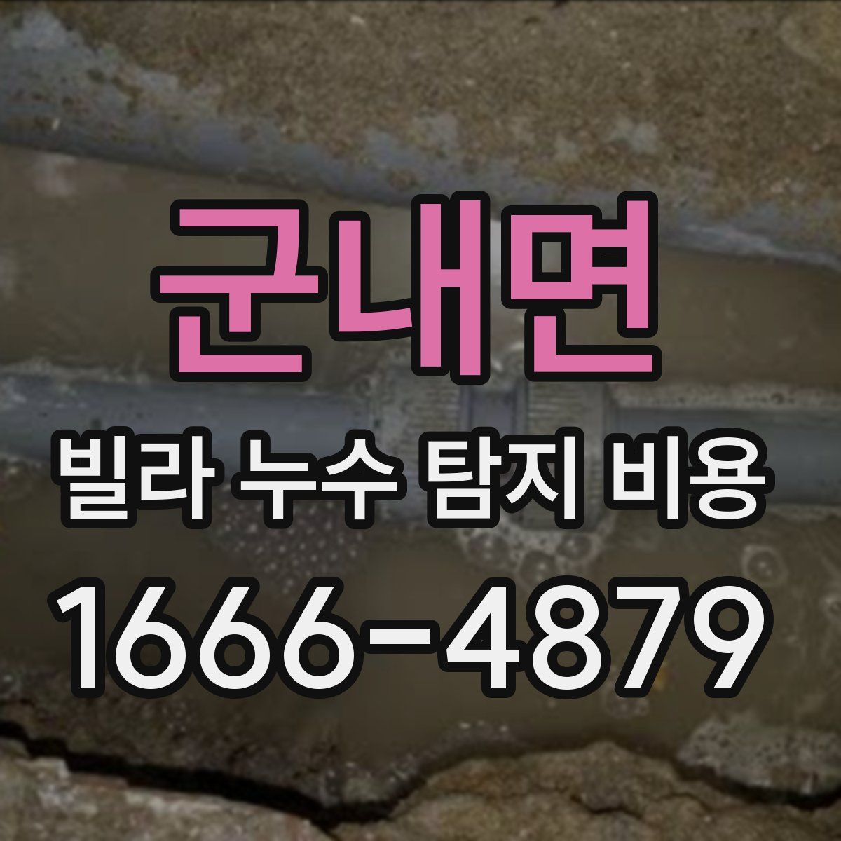 군내면 빌라 누수 탐지 비용