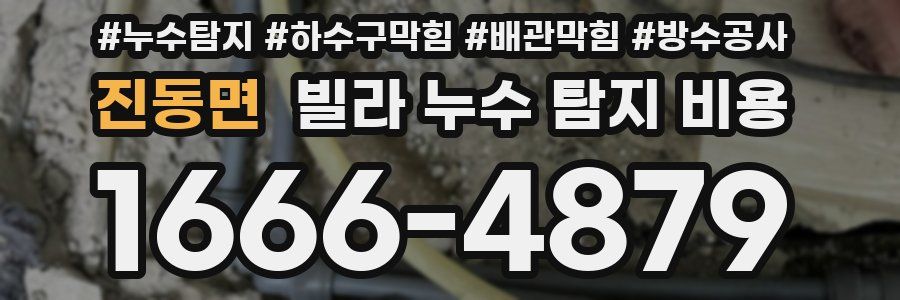 진동면 빌라 누수 탐지 비용