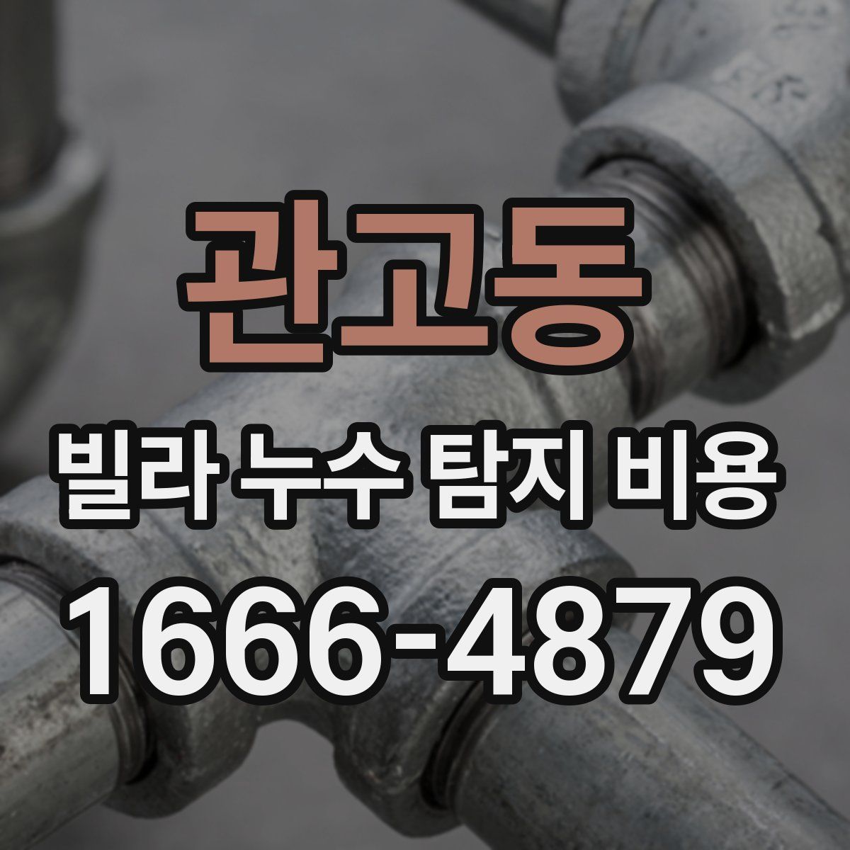 관고동 빌라 누수 탐지 비용