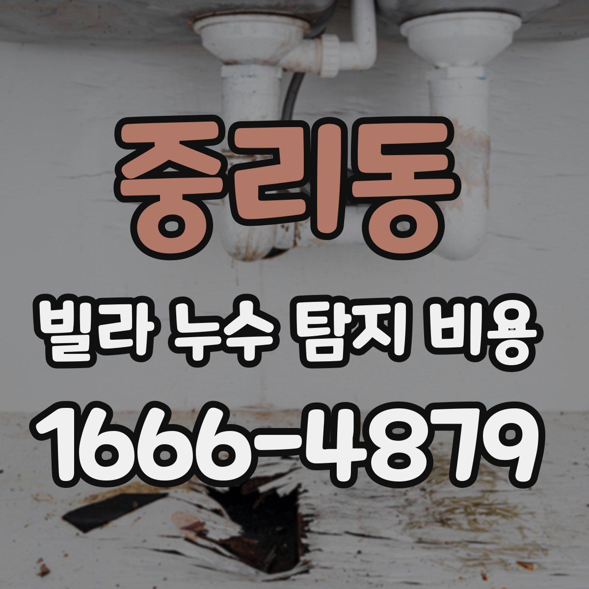 중리동 빌라 누수 탐지 비용