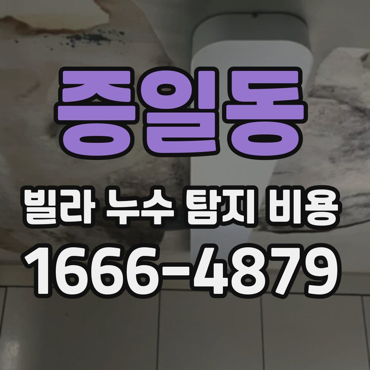 증일동 빌라 누수 탐지 비용