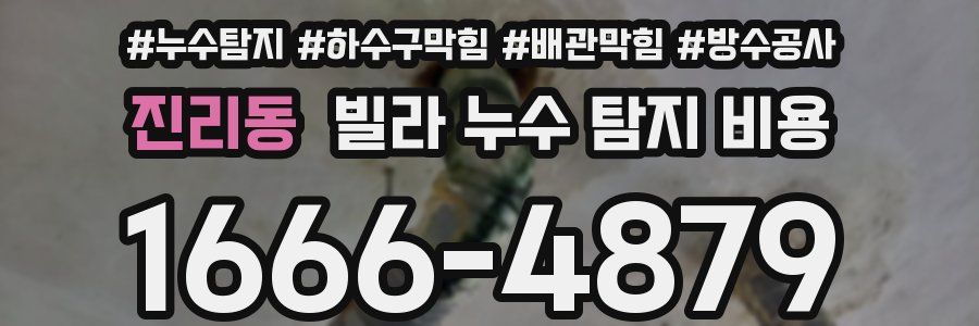 진리동 빌라 누수 탐지 비용