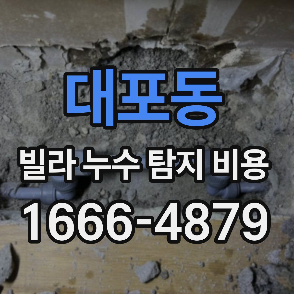 대포동 빌라 누수 탐지 비용