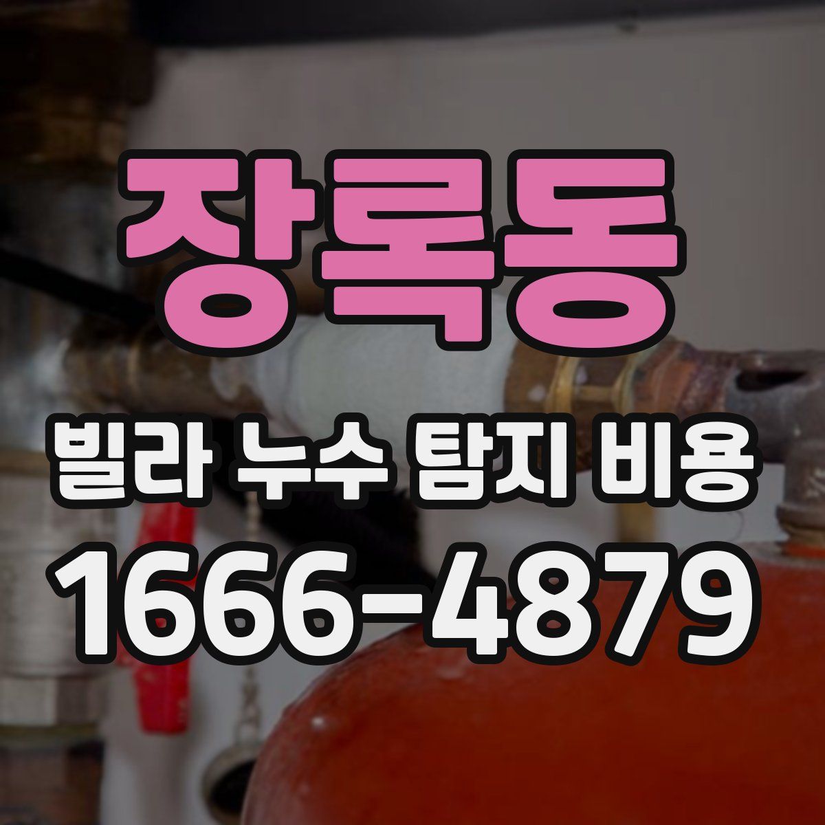 장록동 빌라 누수 탐지 비용